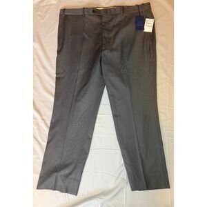 JB‎ Britches Torino Dress Pants Mens 40R Grey NEW Wool Blend Flat Front Slacks
